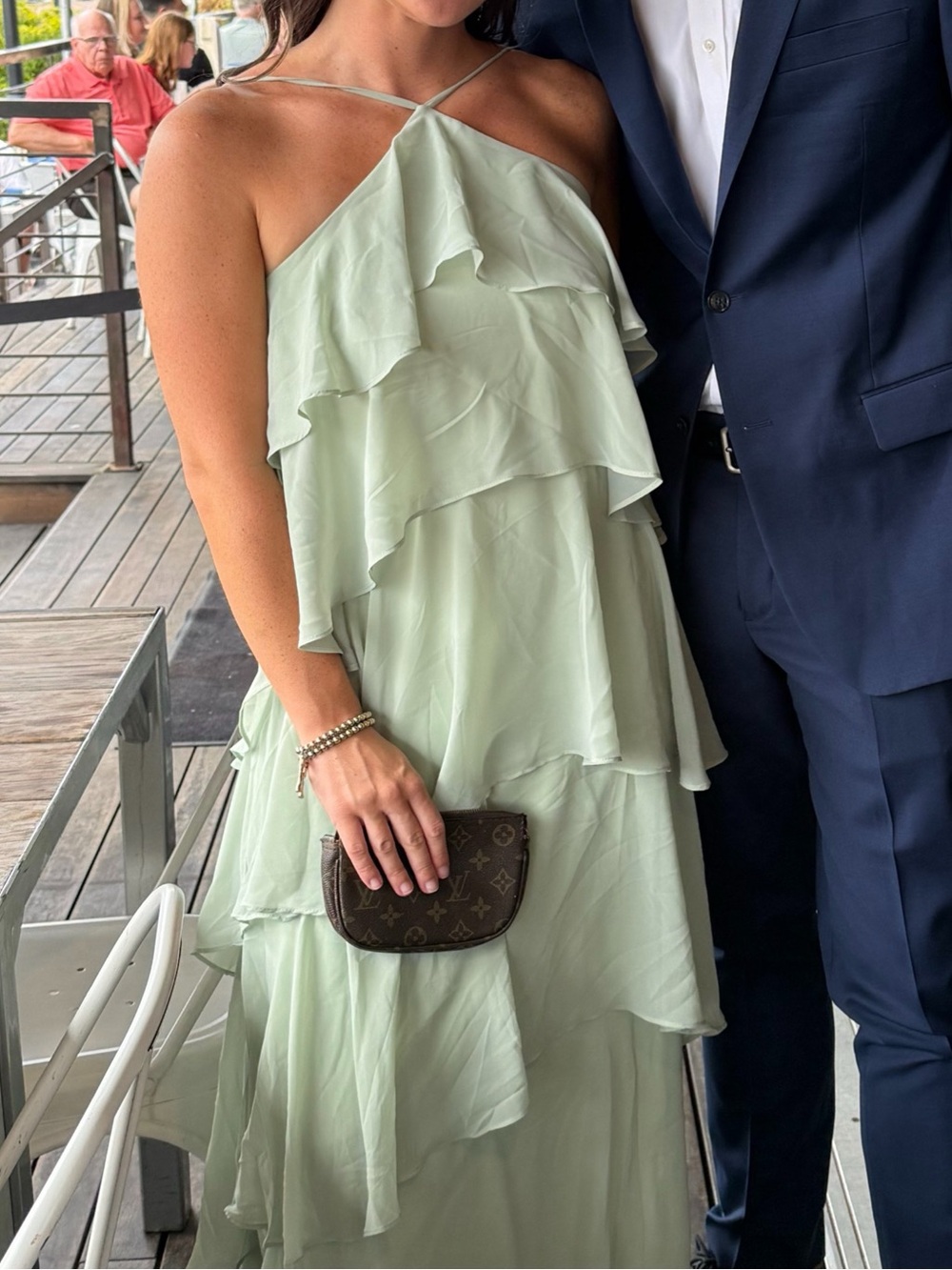 WORN ONCE Azazie Deena Bridesmaid Dress - w/ garment bag